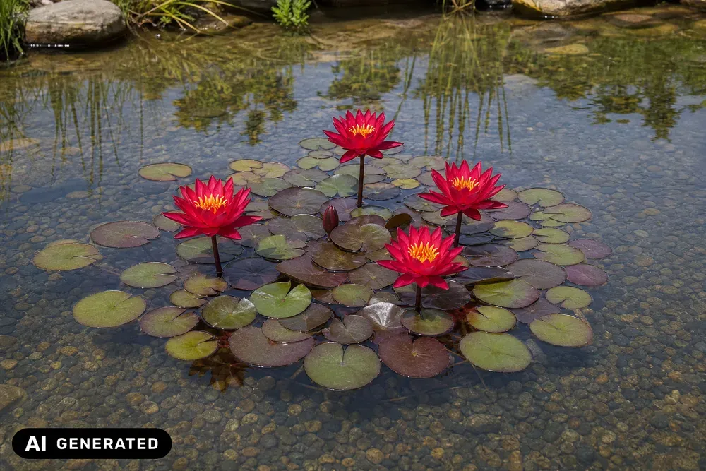 Seerose 'Perry's Baby Red' – Nymphaea 'Perry's Baby Red'