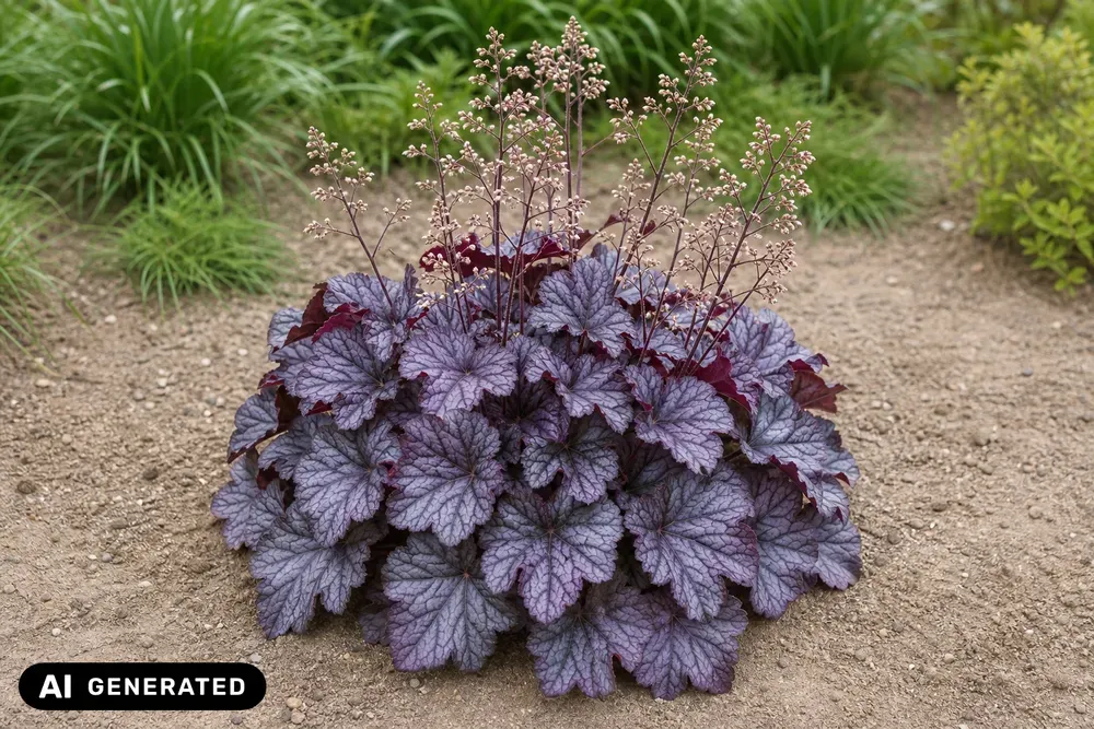 Kleinblütiges Purpurglöckchen 'Plum Pudding' – Heuchera micrantha 'Plum Pudding'