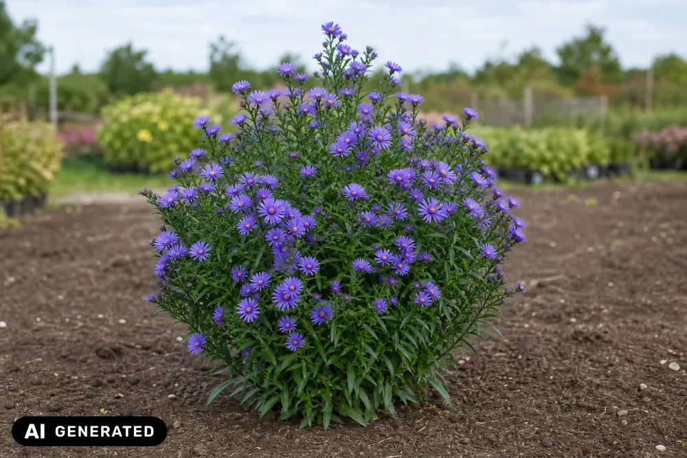 Glattblatt-Aster 'Blaue Nachhut' – Aster novi-belgii 'Blaue Nachhut'