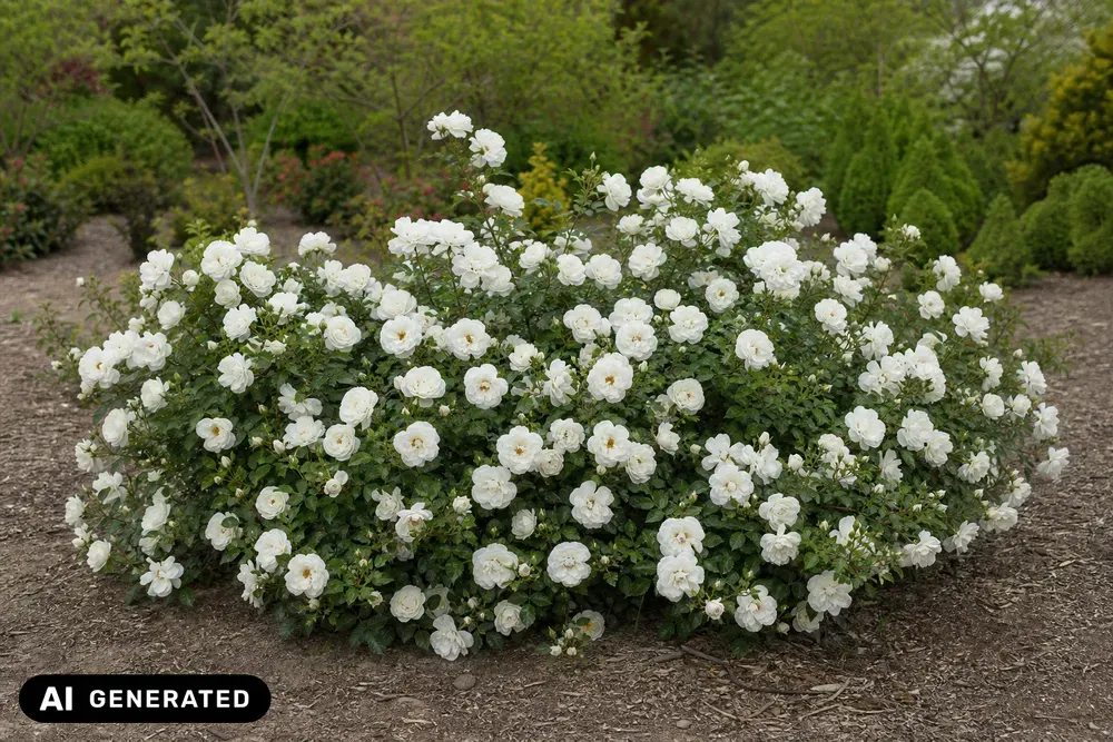 Bodendeckerrose 'Schneekoppe' – Rosa 'Schneekoppe'