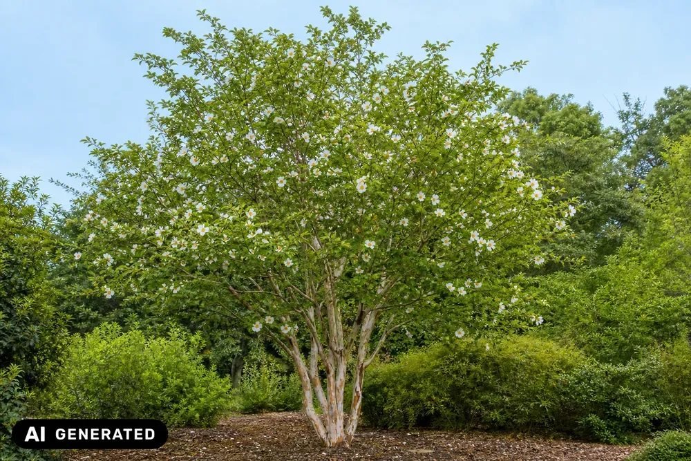 Japanische Scheinkamelie – Stewartia pseudocamellia