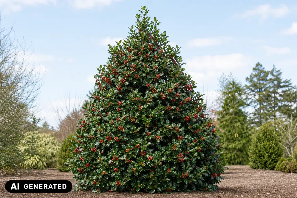 Alaska-Stechpalme – Ilex aquifolium 'Alaska', Bild 2