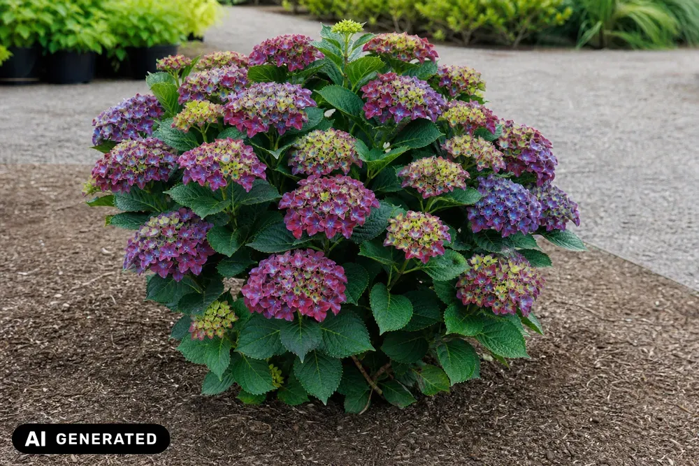 Bauern-Hortensie 'Schloss Wackerbarth' – Hydrangea macrophylla 'Schloss Wackerbarth'