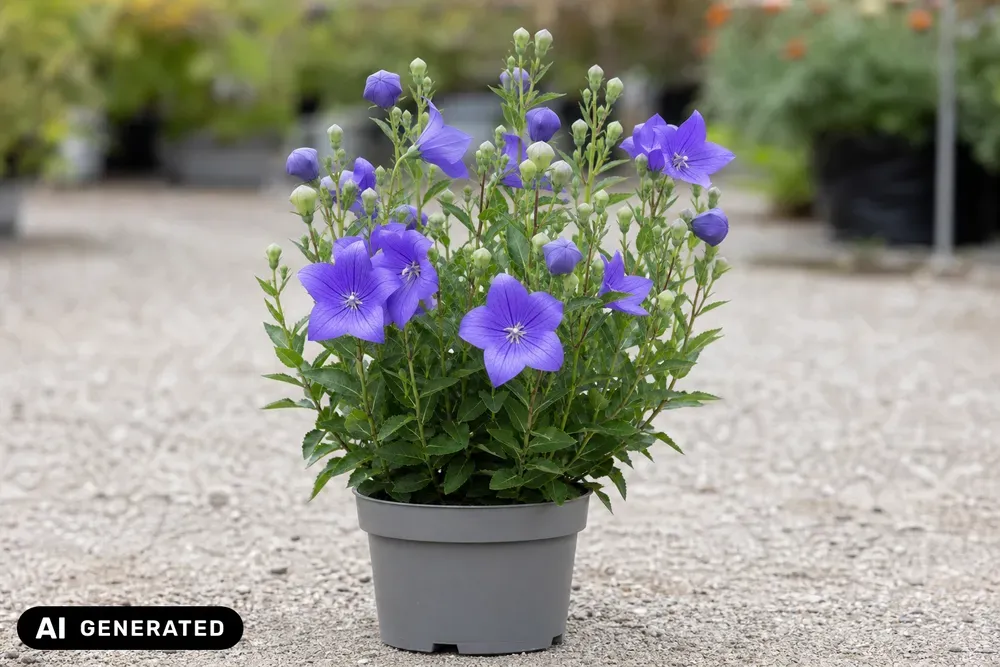 Großblütige Ballonblume 'Astra Blau' – Platycodon grandiflorus 'Astra Blau'