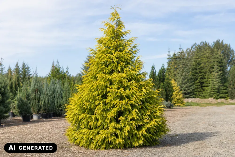 Goldene Nootka-Scheinzypresse 'Aurea' – Chamaecyparis nootkatensis 'Aurea'