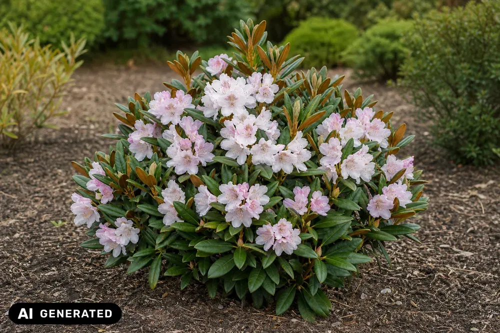 Bureavs Rhododendron 'Teddy Bear' – Rhododendron bureavii 'Teddy Bear'