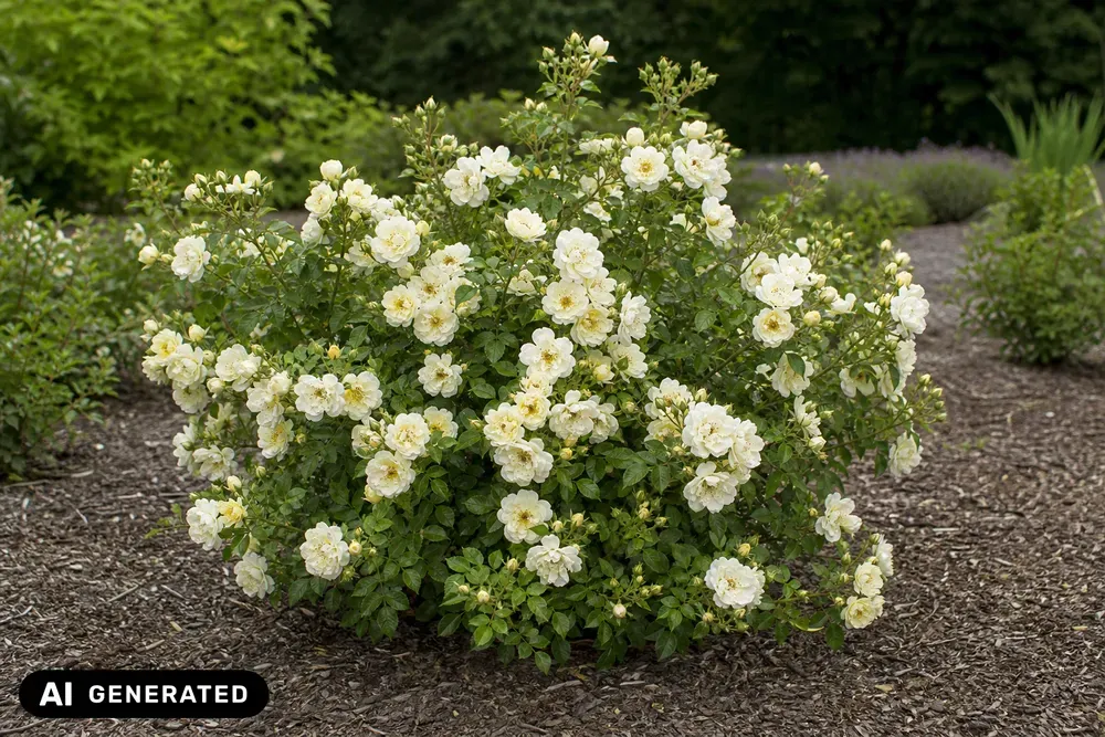 Bienenweide-Rose Ivory – Rosa 'Bienenweide'