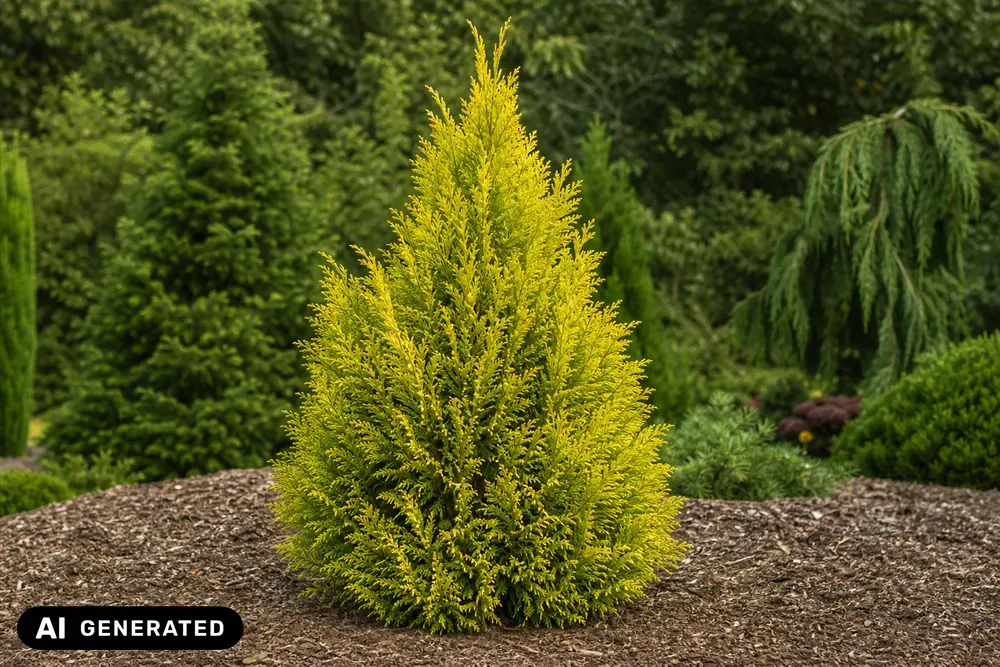 Gelbe Lawsons Scheinzypresse 'Stardust' – Chamaecyparis lawsoniana 'Stardust', Bild 2