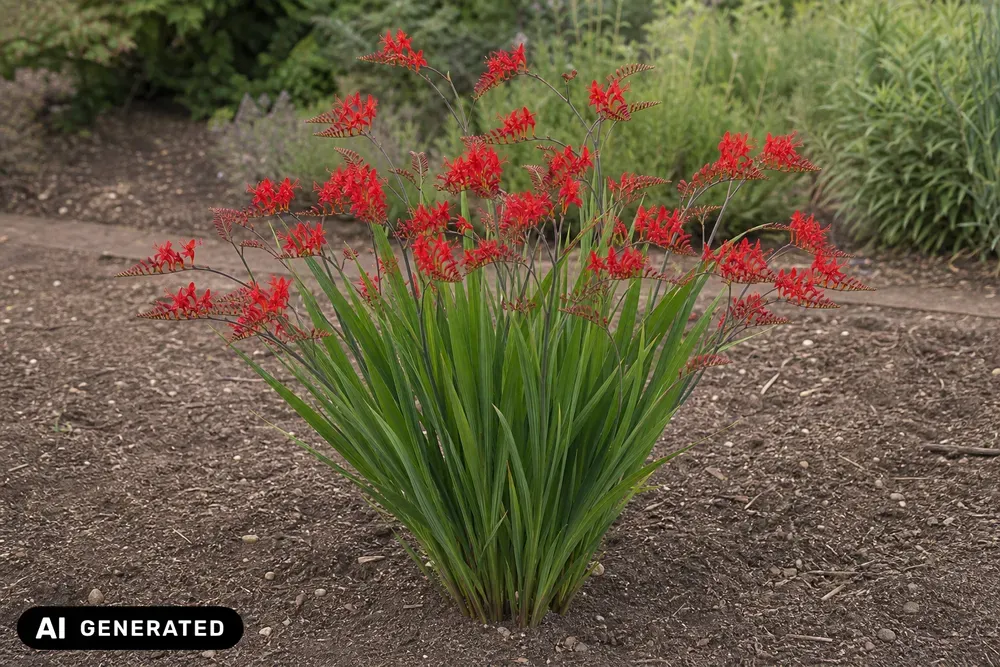 Montbretie 'Lucifer' – Crocosmia × crocosmiiflora 'Lucifer'