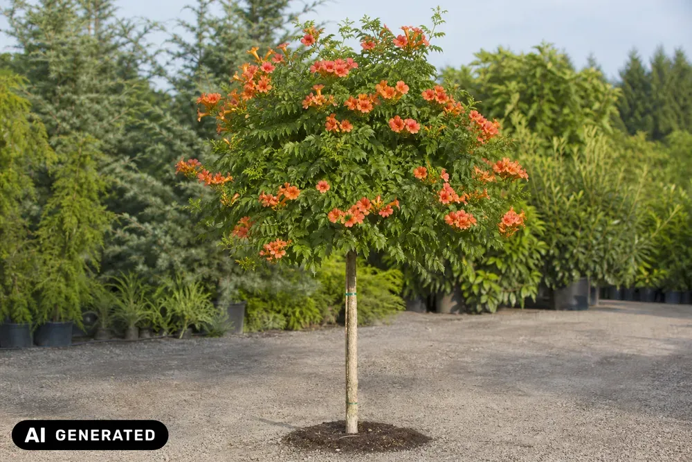 Trompetenblume 'Indian Summer' – Campsis radicans 'Indian Summer'