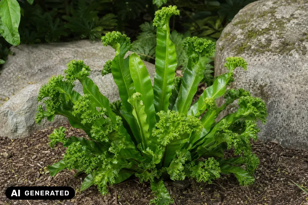 Krauser Hirschzungenfarn 'Cristatum' – Asplenium scolopendrium 'Cristatum'