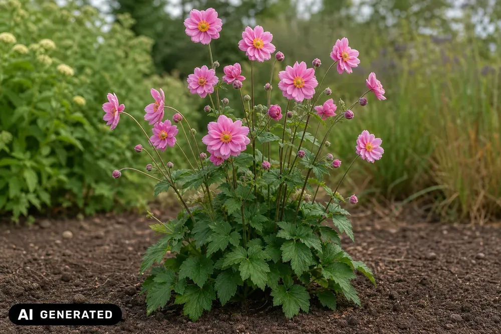 Herbst-Anemone 'Margarete' – Anemone japonica 'Margarete'