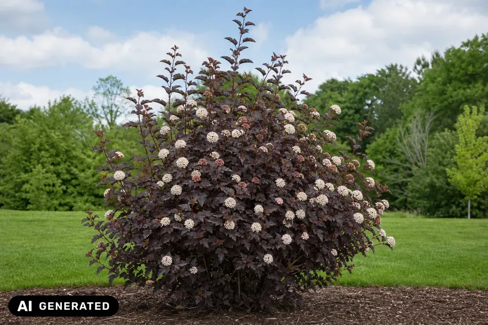 Dunkelrote Blasenspiere 'Diabolo' – Physocarpus opulifolius 'Diabolo'