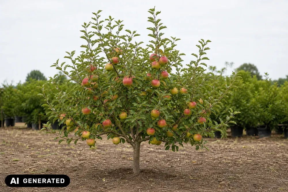 Apfel 'Rubinette' – Malus domestica 'Rubinette', Bild 2