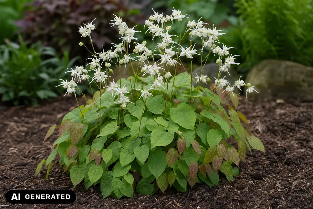 Großblütige Elfenblume 'White Queen' – Epimedium grandiflorum 'White Queen'