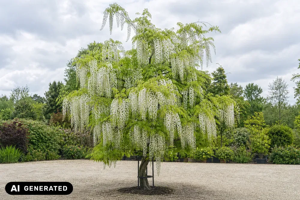 Weißer Chinesischer Blauregen 'Alba' – Wisteria sinensis 'Alba', Bild 2