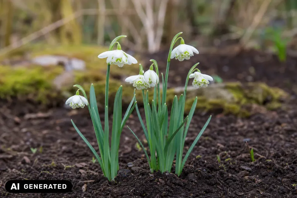 Gefülltes Schneeglöckchen 'Flore Pleno' – Galanthus nivalis 'Flore Pleno'