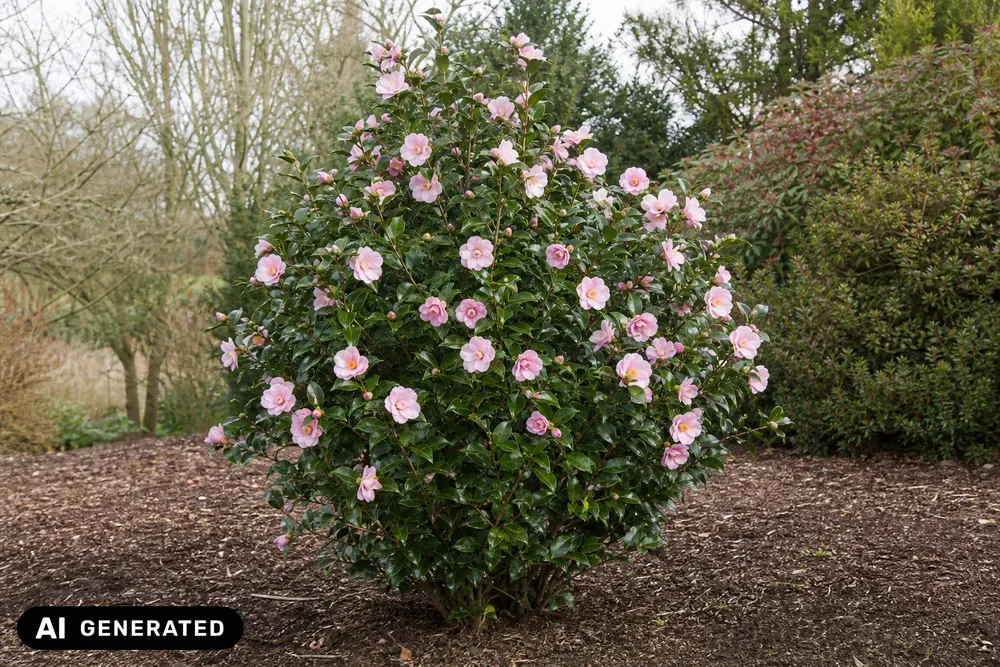 Japanische Kamelie 'Dr. Tinsley' – Camellia japonica 'Dr. Tinsley'