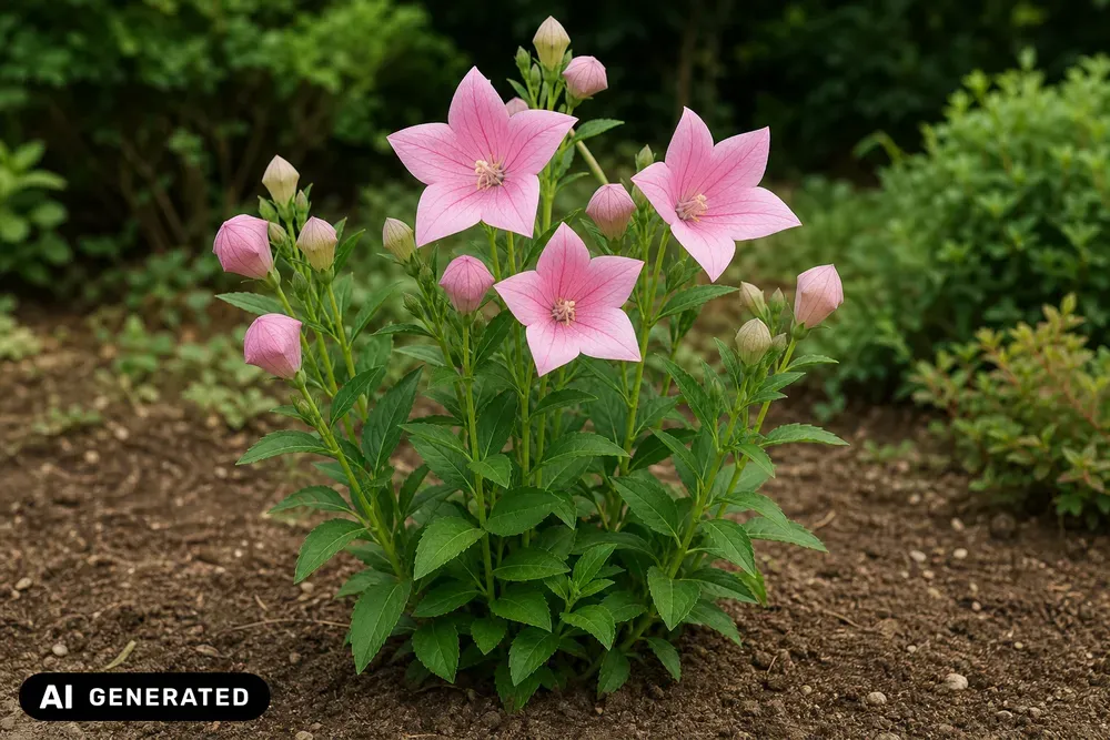 Rosa Großblütige Ballonblume – Platycodon grandiflorus