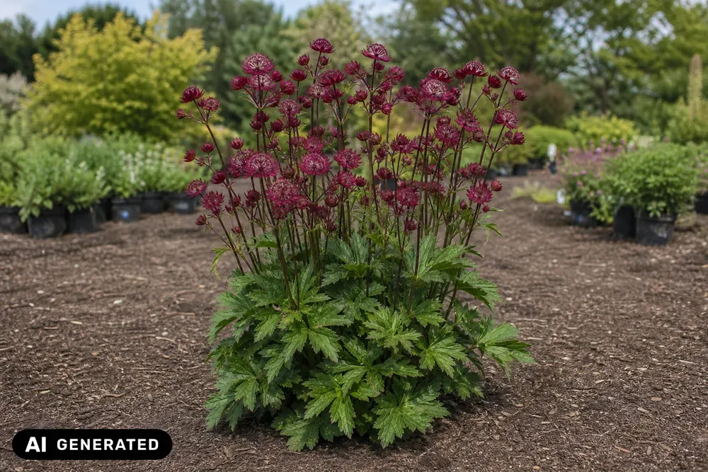 Große Sterndolde 'Moulin Rouge' – Astrantia major 'Moulin Rouge'