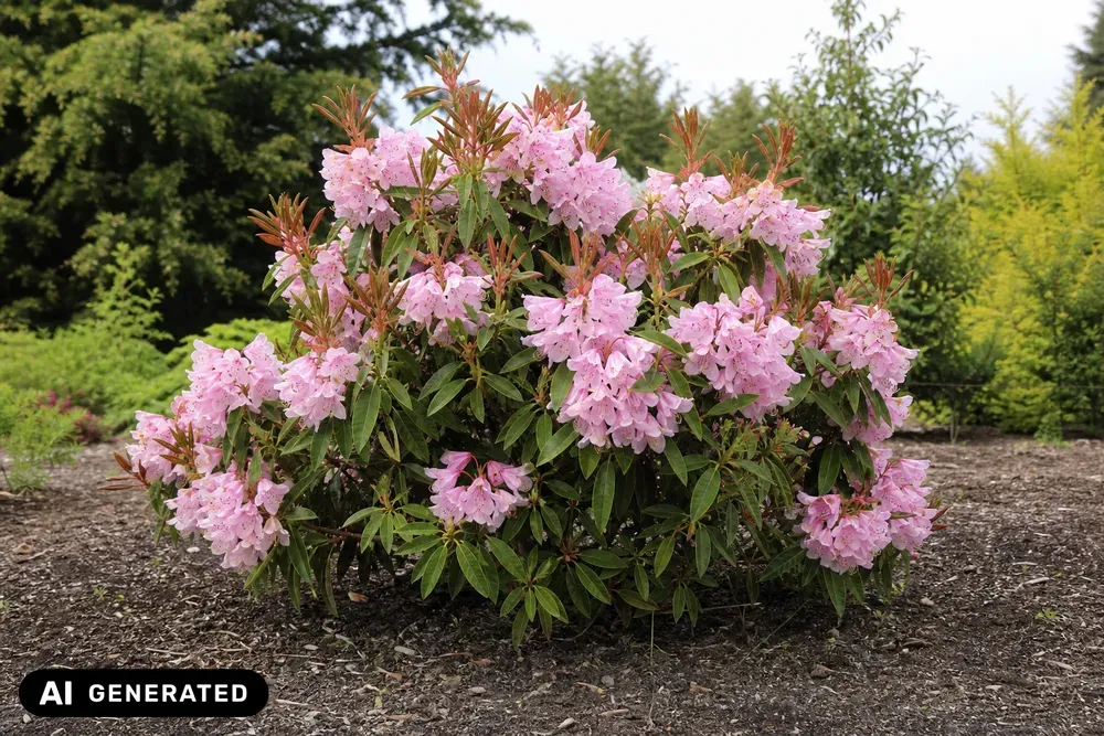 Williams-Rhododendron 'August Lamken' – Rhododendron williamsianum 'August Lamken'