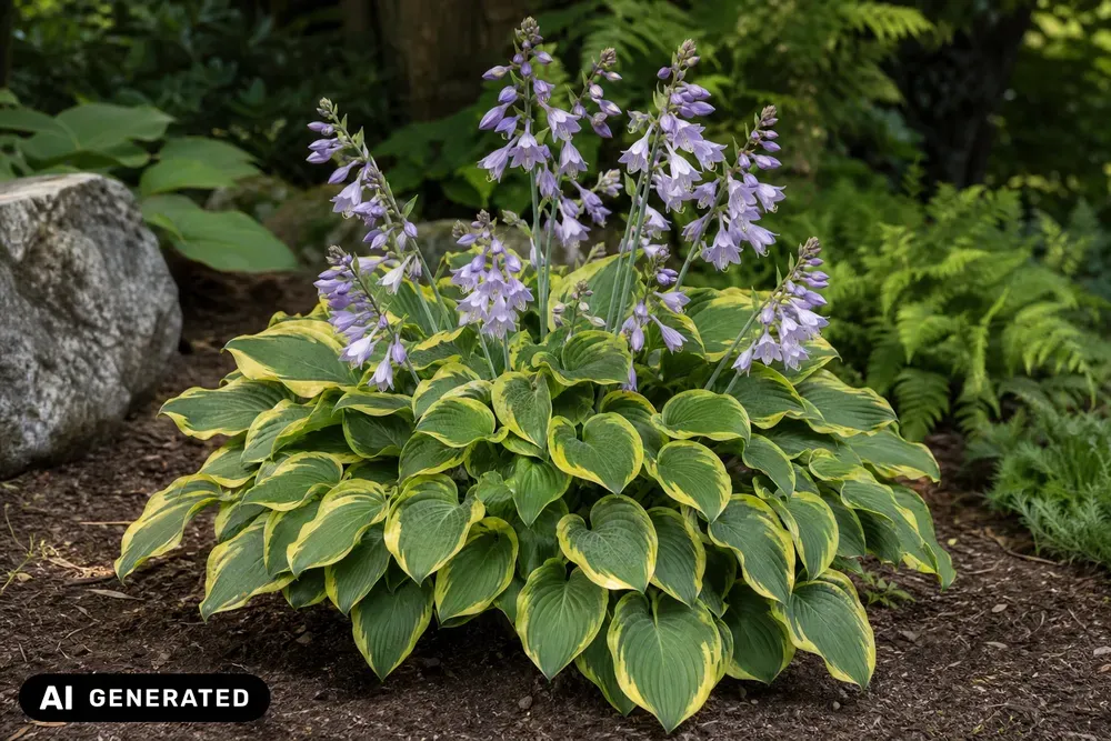 Goldrand-Funkie 'Aureomarginata' – Hosta × fortunei 'Aureomarginata'