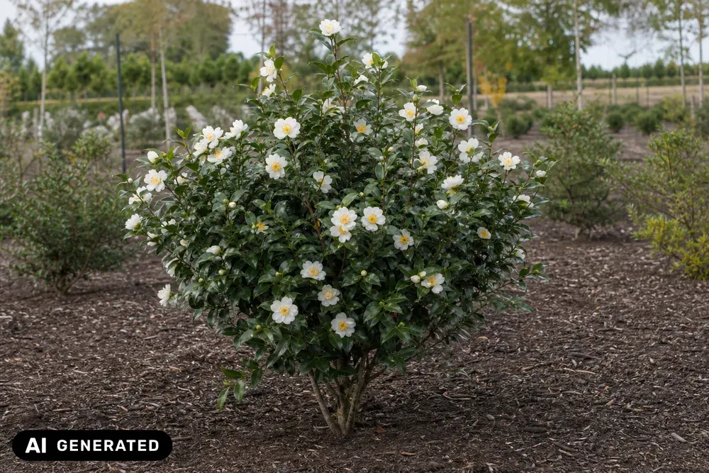 Herbst-Kamelie 'Hina Yuki' – Camellia sasanqua 'Hina Yuki'
