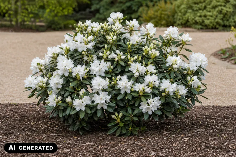 Yakushimanum-Rhododendron 'Schneekissen' – Rhododendron yakushimanum 'Schneekissen'