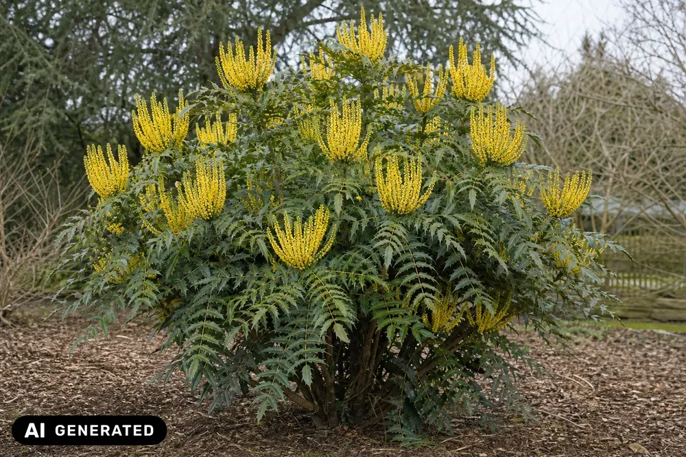Mittlere Mahonie 'Winter Sun' – Mahonia × media 'Winter Sun'