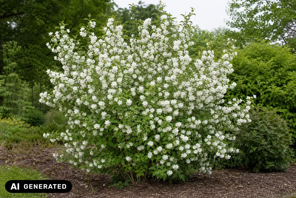 Gefüllter Gartenjasmin 'Virginal' – Philadelphus 'Virginal', Bild 2