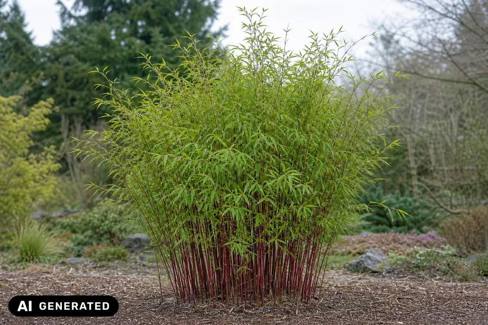 Muriels Schirmbambus 'Red Rhino' – Fargesia murielae 'Red Rhino'