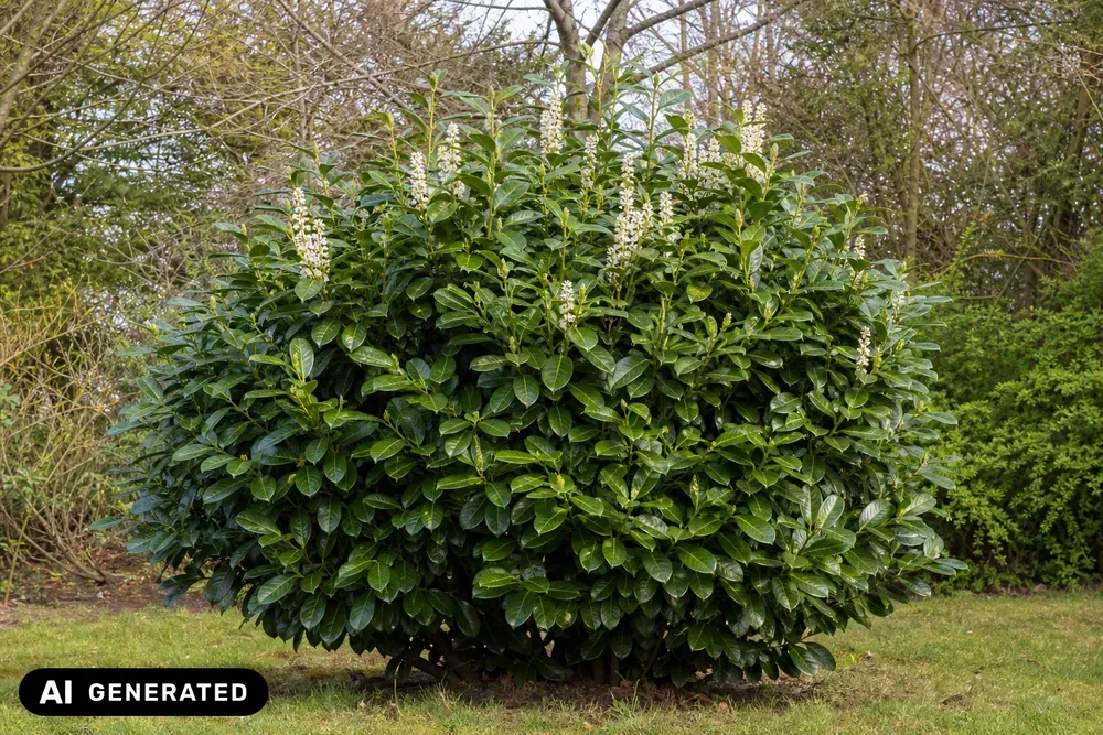 Kirschlorbeer 'Rotundifolia' – Prunus laurocerasus 'Rotundifolia', Bild 2