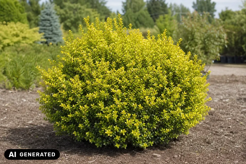 Gelber Berg-Ilex 'Golden Gem' – Ilex crenata 'Golden Gem', Bild 2