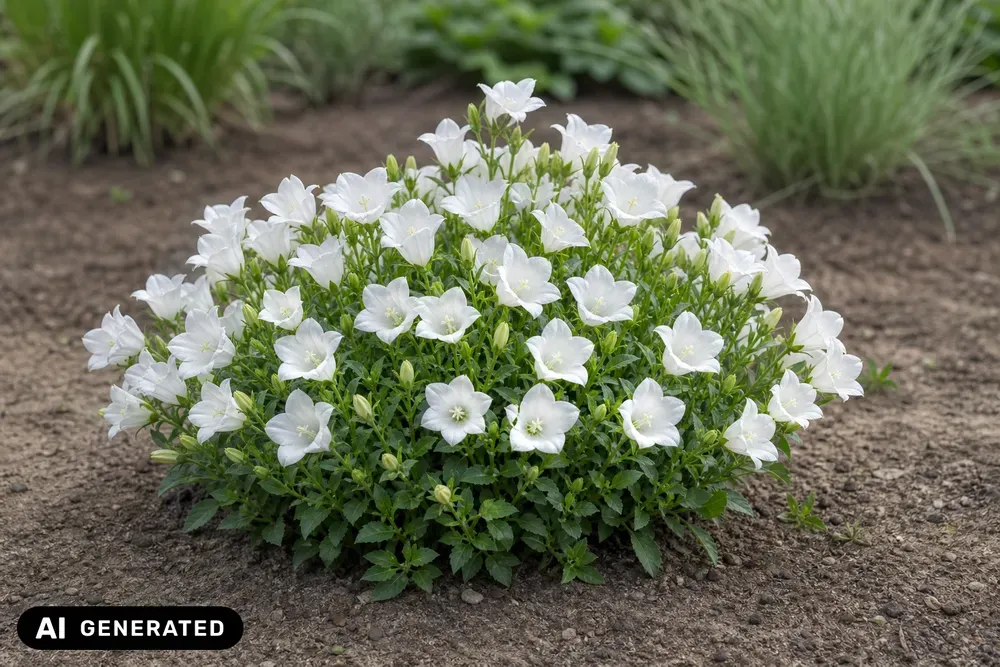 Karpaten-Glockenblume 'Weiße Clips' – Campanula carpatica 'Weiße Clips'