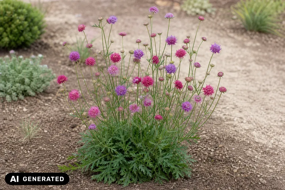 Mazedonische Witwenblume 'Melton Pastels' – Knautia macedonica 'Melton Pastels'