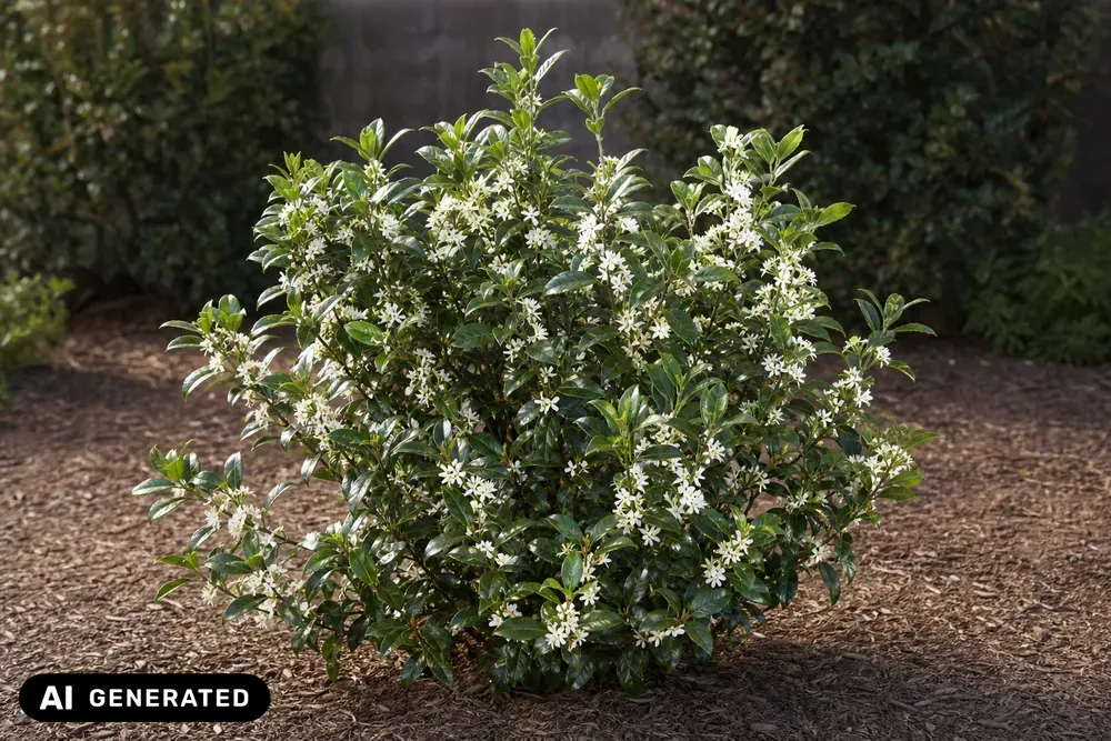 Burkwoods Duftblüte – Osmanthus × burkwoodii, Bild 2