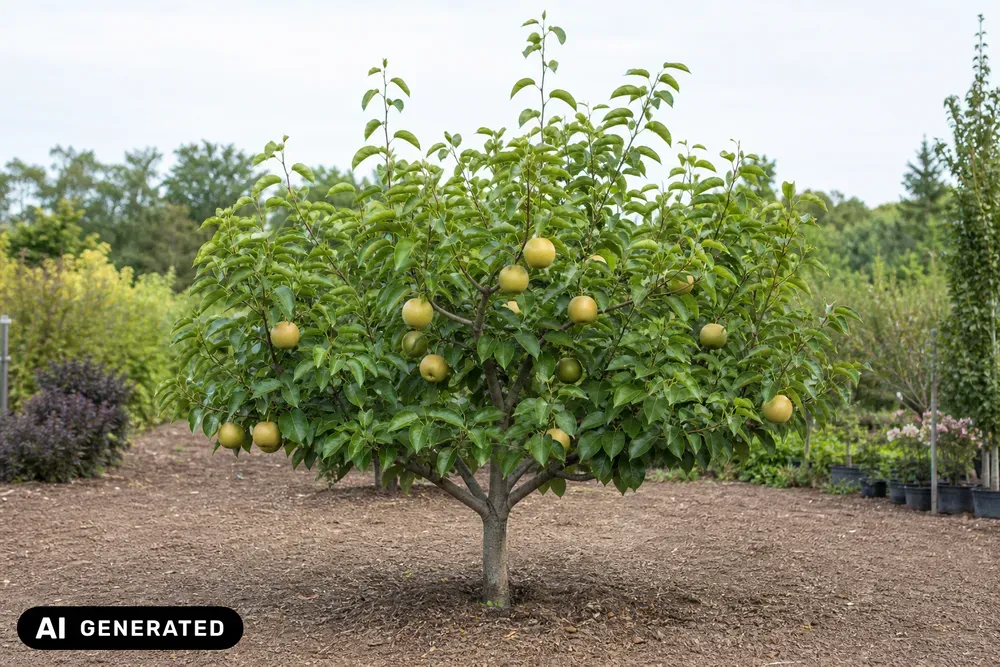 Nashi-Birne 'Nijisseiki' – Pyrus pyrifolia 'Nijisseiki', Bild 2