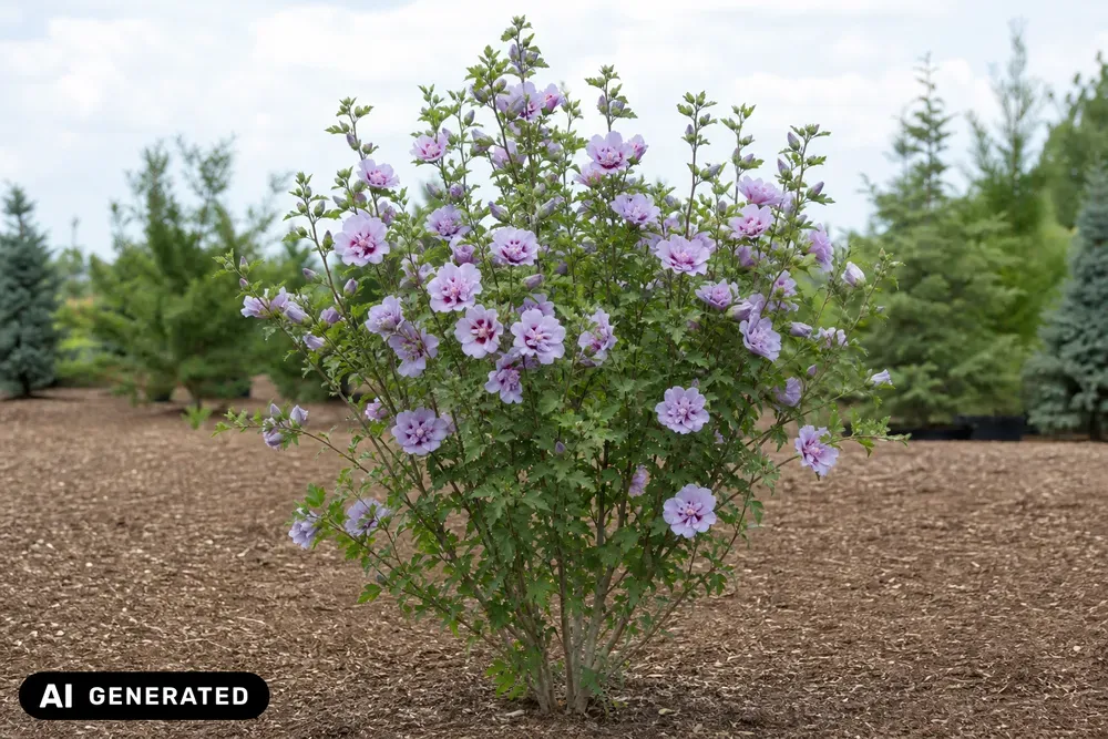 Garteneibisch 'Lavender Chiffon' – Hibiscus syriacus 'Lavender Chiffon', Bild 2