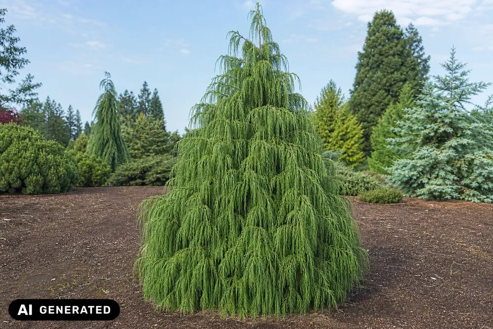 Faden-Scheinzypresse 'Filifera' – Chamaecyparis pisifera 'Filifera'