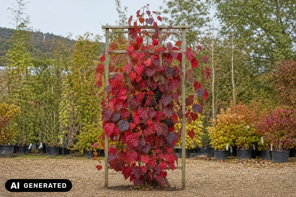 Japanische Scharlachweinrebe – Vitis coignetiae