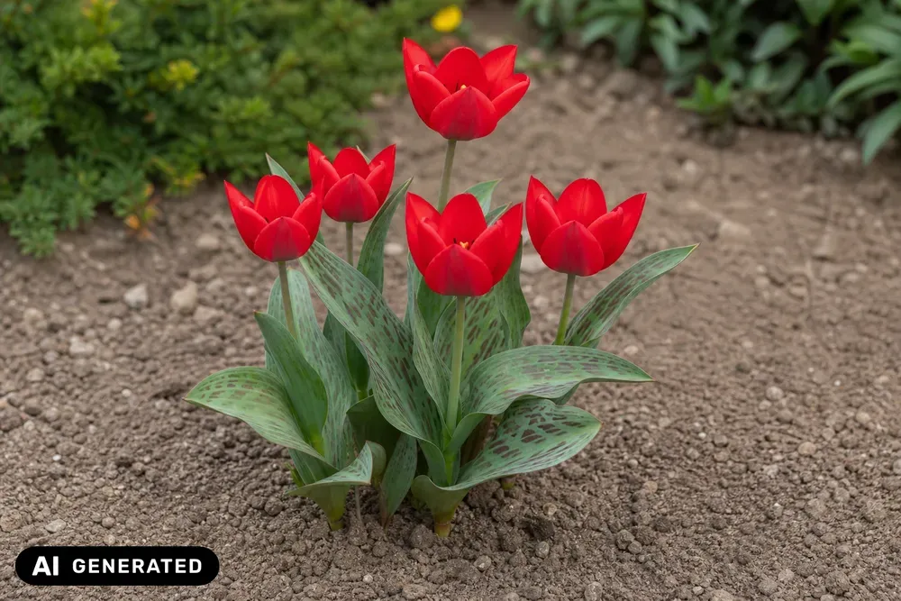 Greig-Tulpe 'Rotkäppchen' – Tulipa greigii 'Rotkäppchen'