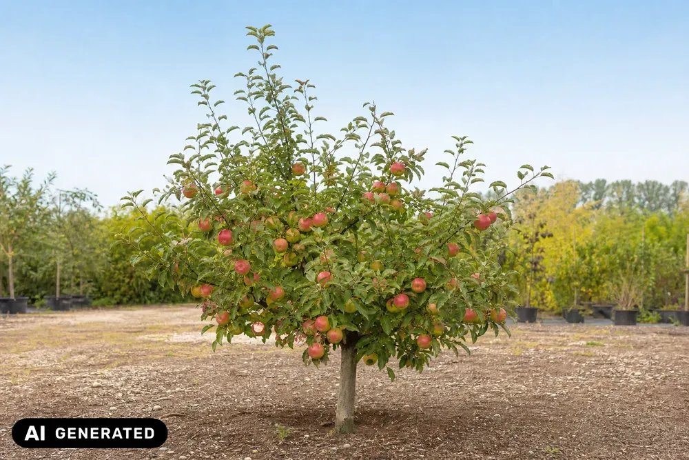 Apfel 'Roter James Grieve' – Malus domestica 'Roter James Grieve', Bild 4
