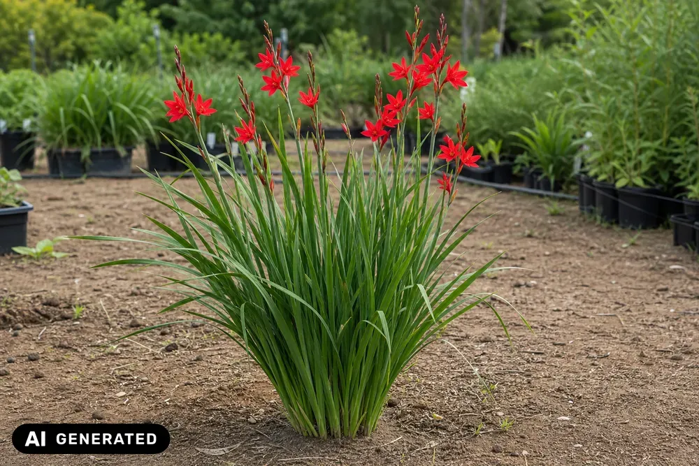 Scharlachrote Spaltgriffelblume – Hesperantha coccinea