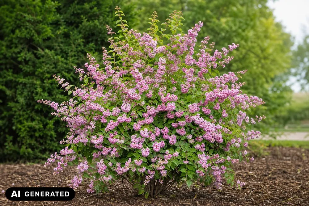 Gefüllte Hybrid-Deutzie 'Rosea Plena' – Deutzia hybrida 'Rosea Plena'