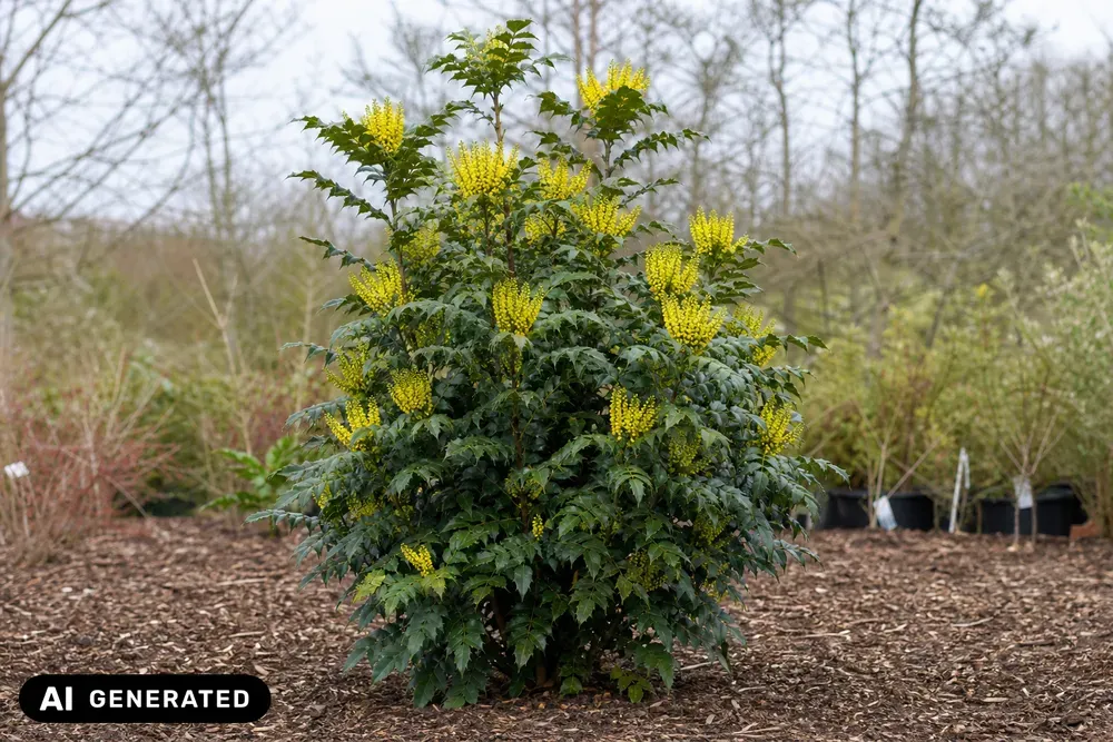 Mittlere Mahonie 'Charity' – Mahonia × media 'Charity'