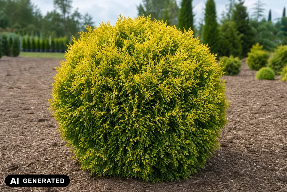 Kugel-Lebensbaum 'Golden Globe' – Thuja occidentalis 'Golden Globe'