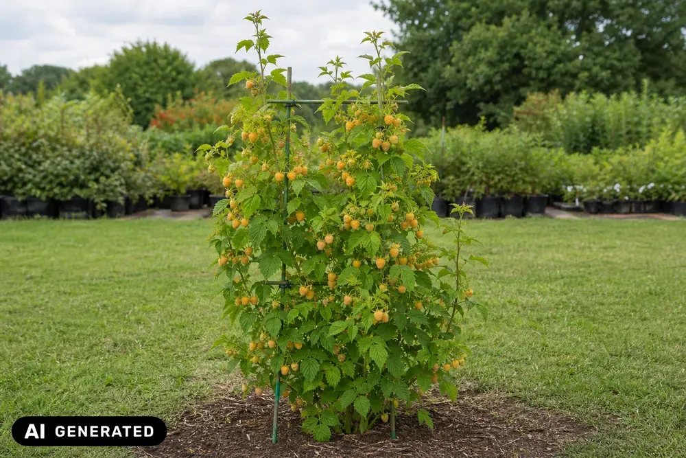 Himbeere 'Golden Everest' – Rubus idaeus 'Golden Everest', Bild 2
