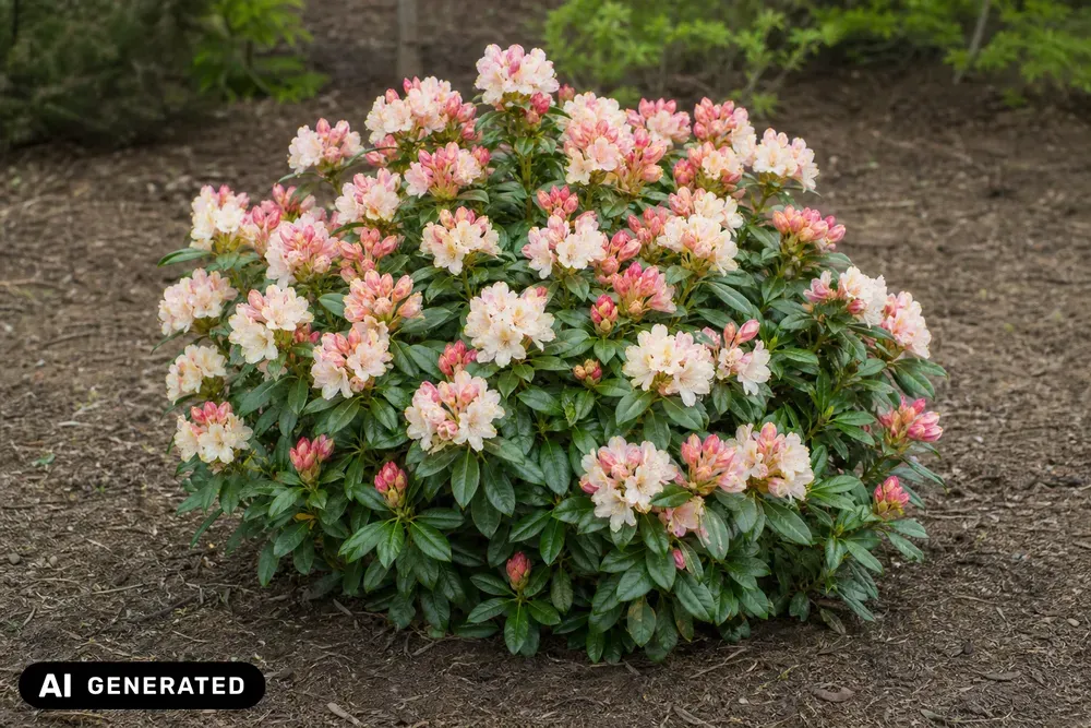 Yakushimanum-Rhododendron 'Percy Wiseman' – Rhododendron yakushimanum 'Percy Wiseman'