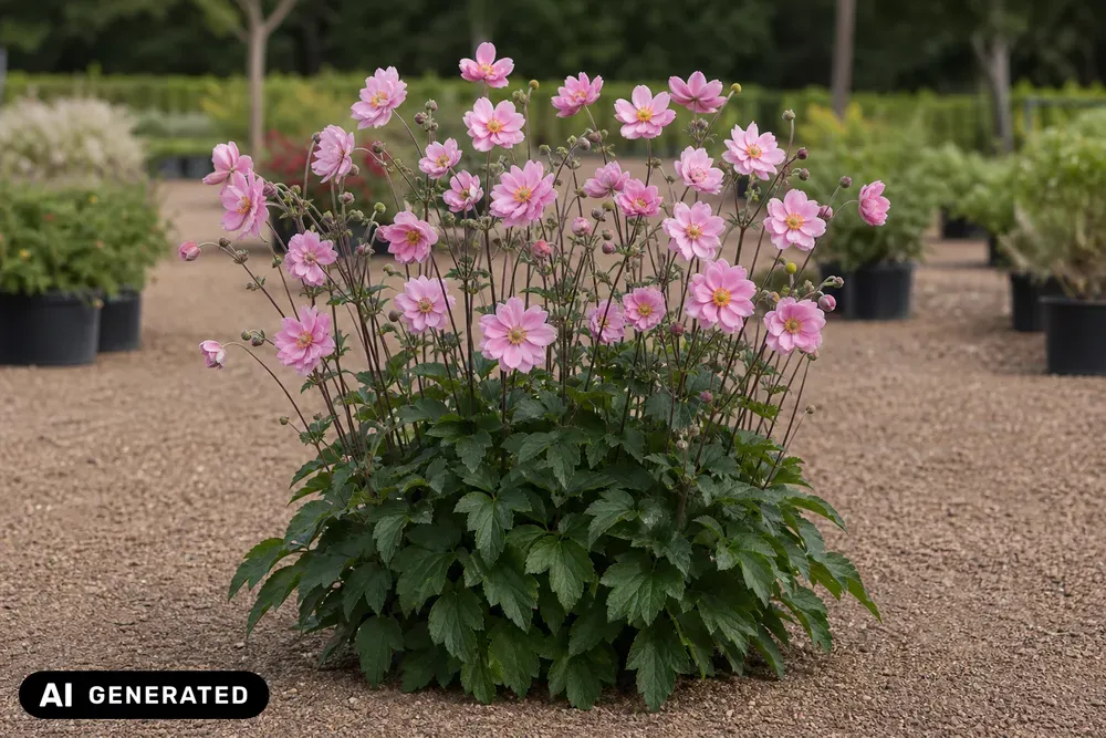 Filzige Herbst-Anemone 'Serenade' – Anemone tomentosa 'Serenade'