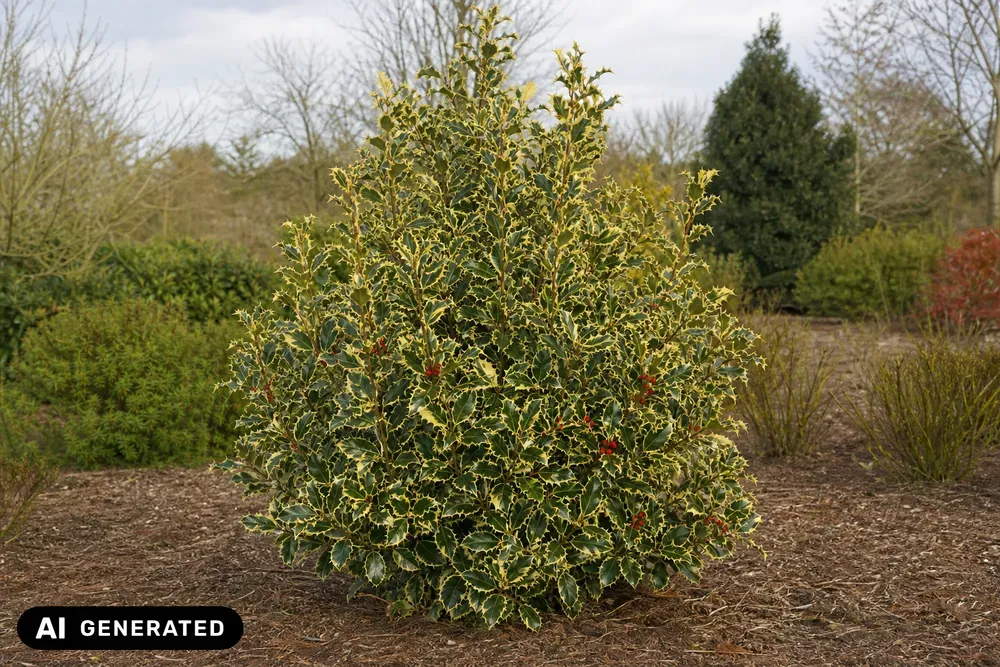 Goldbunte Stechpalme 'Golden van Tol' – Ilex aquifolium 'Golden van Tol'